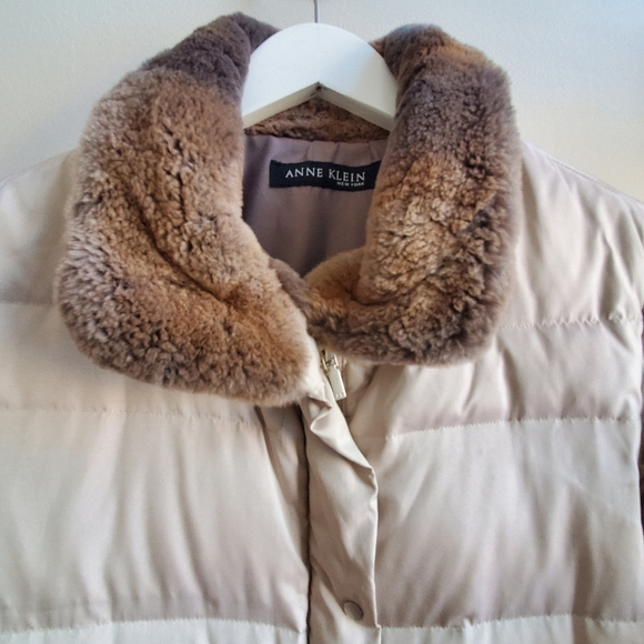 Anne Klein winter coat with faux fur collar Size 5-6, removable hoodie - Picture 9 of 12